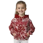 oklahoma sooners tie dye pattern crimson hoodie best selling