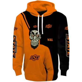 oklahoma state cowboys achmed skull orange hoodie best selling
