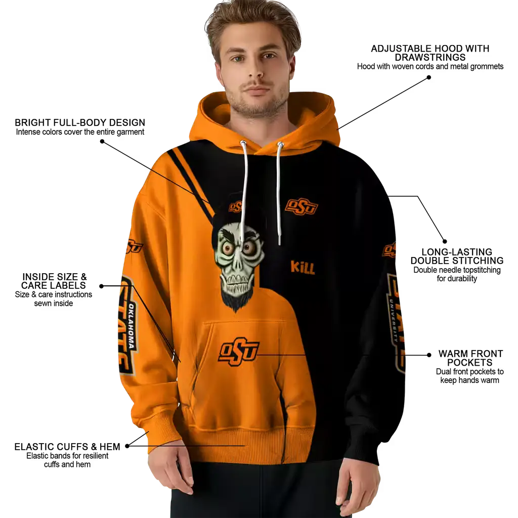 oklahoma state cowboys achmed skull orange hoodie latest model oklahoma state cowboys achmed skull orange hoodie latest model