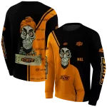 oklahoma state cowboys achmed skull orange hoodie best selling
