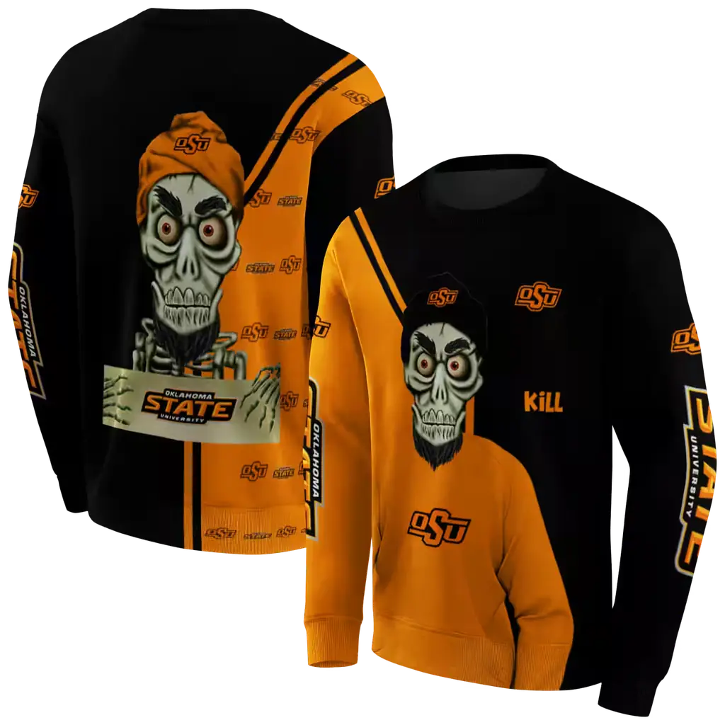 oklahoma state cowboys achmed skull orange hoodie premium grade oklahoma state cowboys achmed skull orange hoodie premium grade