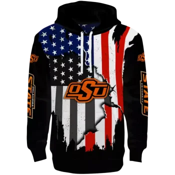 oklahoma state cowboys american pride black hoodie best selling