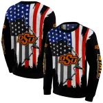oklahoma state cowboys american pride black hoodie best selling
