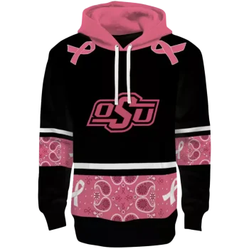 oklahoma state cowboys awareness ribbon black pink hoodie best selling