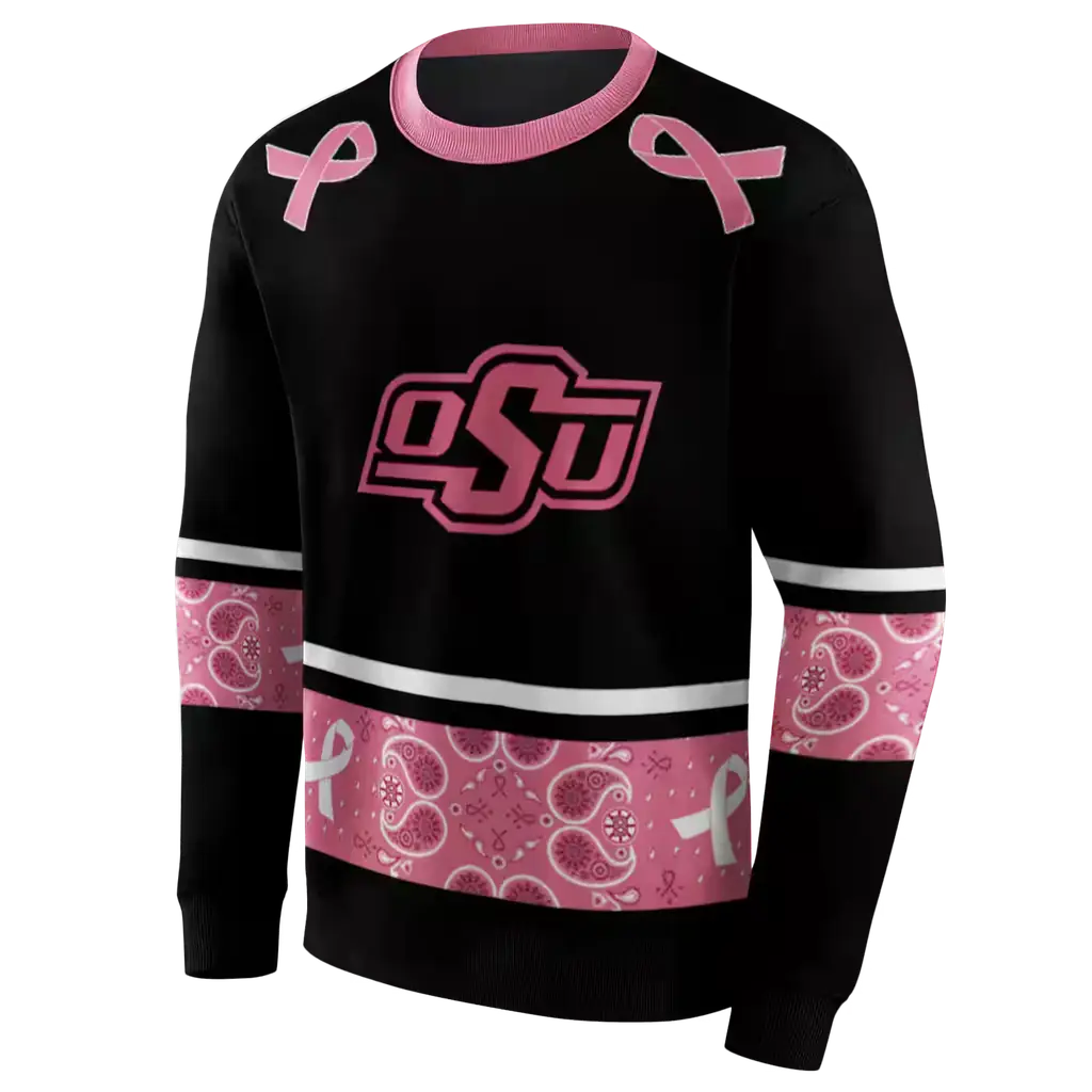 oklahoma state cowboys awareness ribbon black pink hoodie new arrival oklahoma state cowboys awareness ribbon black pink hoodie new arrival