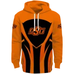 oklahoma state cowboys concentric lines orange black hoodie best selling