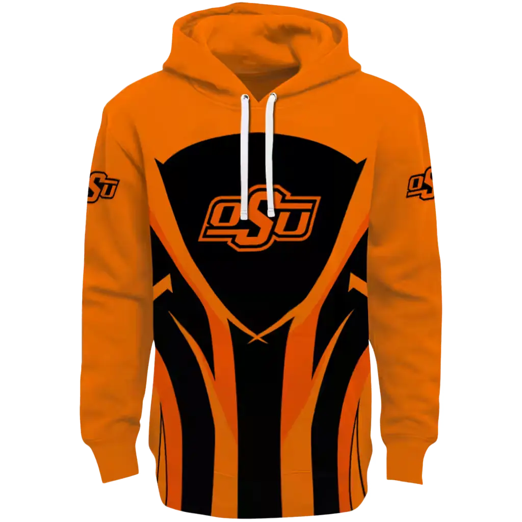 oklahoma state cowboys concentric lines orange black hoodie best selling oklahoma state cowboys concentric lines orange black hoodie best selling