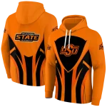 oklahoma state cowboys concentric lines orange black hoodie best selling
