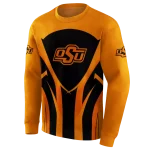oklahoma state cowboys concentric lines orange black hoodie best selling