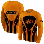 oklahoma state cowboys concentric lines orange black hoodie best selling