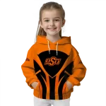 oklahoma state cowboys concentric lines orange black hoodie best selling