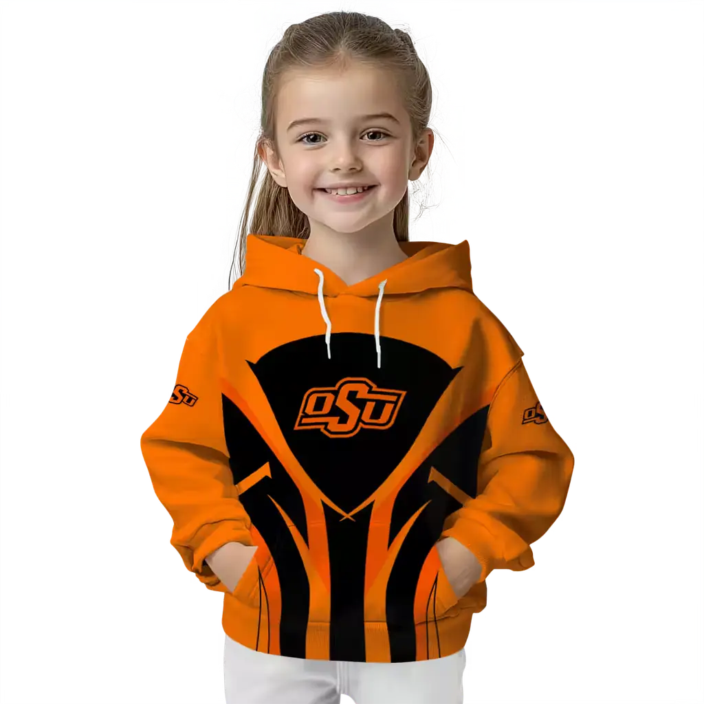 oklahoma state cowboys concentric lines orange black hoodie top rated oklahoma state cowboys concentric lines orange black hoodie top rated