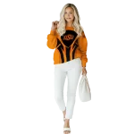 oklahoma state cowboys concentric lines orange black hoodie best selling