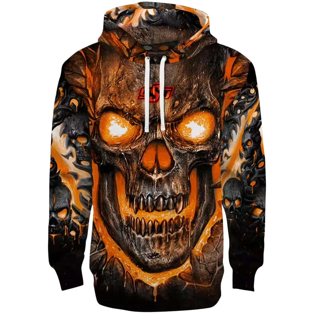 oklahoma state cowboys demonic skull orange black hoodie best selling oklahoma state cowboys demonic skull orange black hoodie best selling
