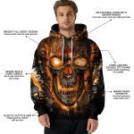 oklahoma state cowboys demonic skull orange black hoodie best selling