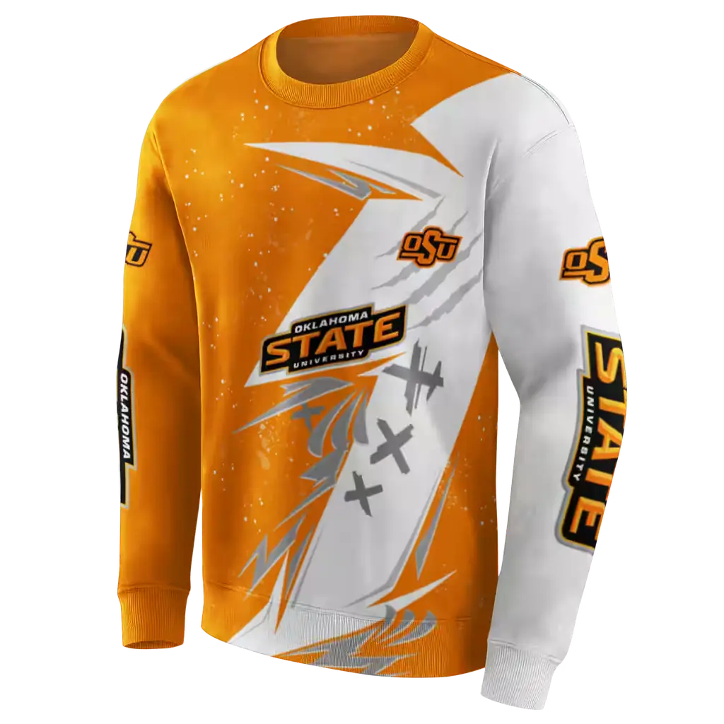oklahoma state cowboys dynamic slash orange white hoodie new arrival oklahoma state cowboys dynamic slash orange white hoodie new arrival