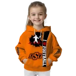 oklahoma state cowboys football heartbeat orange hoodie best selling