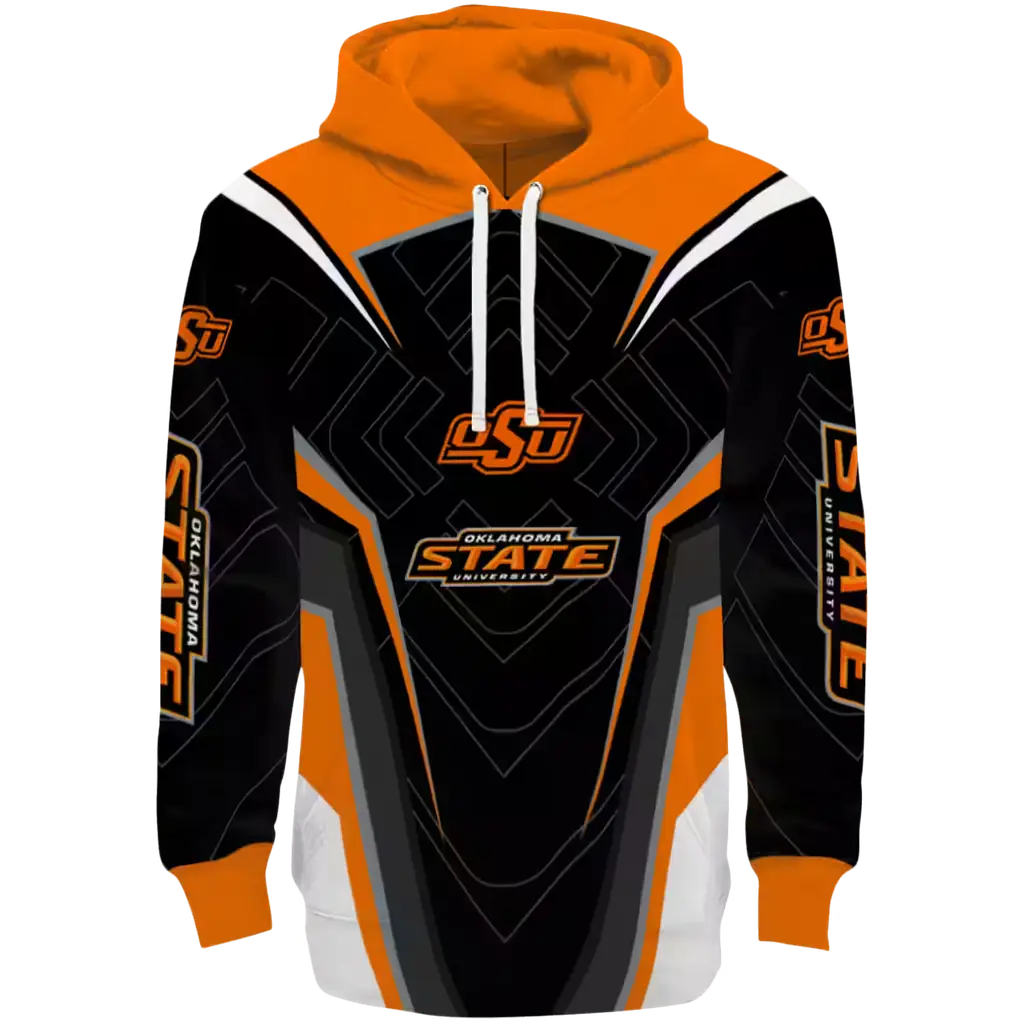 oklahoma state cowboys futuristic pattern orange black hoodie best selling oklahoma state cowboys futuristic pattern orange black hoodie best selling