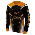 oklahoma state cowboys futuristic pattern orange black hoodie best selling