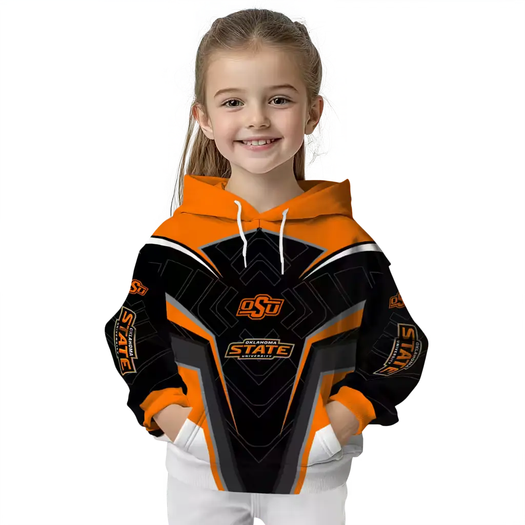 oklahoma state cowboys futuristic pattern orange black hoodie top rated oklahoma state cowboys futuristic pattern orange black hoodie top rated