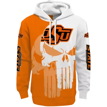 oklahoma state cowboys graphic punisher orange white hoodie best selling