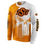oklahoma state cowboys graphic punisher orange white hoodie best selling