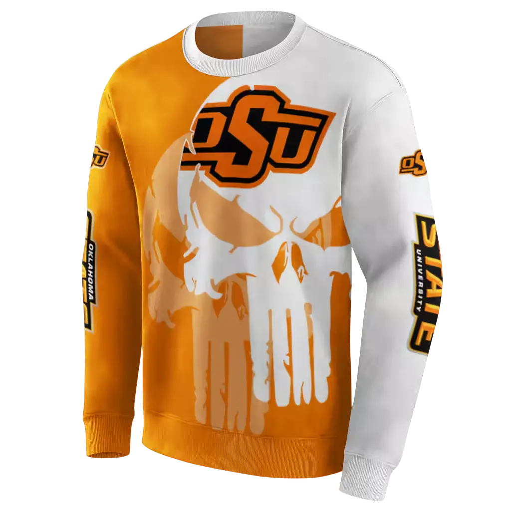 oklahoma state cowboys graphic punisher orange white hoodie new arrival oklahoma state cowboys graphic punisher orange white hoodie new arrival