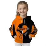 oklahoma state cowboys heartbeat graphic orange hoodie best selling