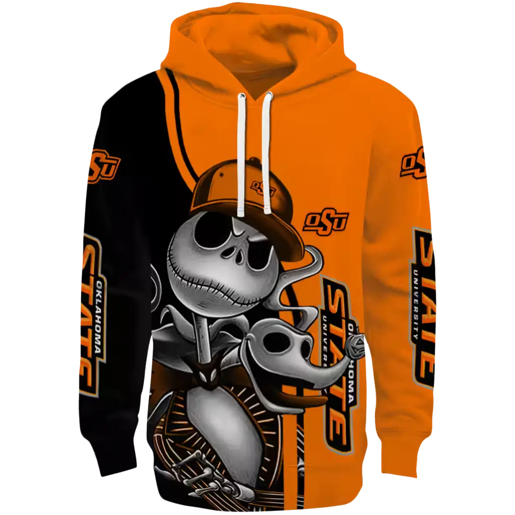 oklahoma state cowboys jack skellington orange hoodie best selling oklahoma state cowboys jack skellington orange hoodie best selling