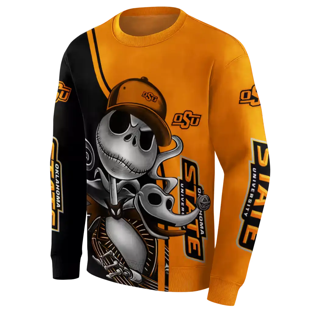 oklahoma state cowboys jack skellington orange hoodie new arrival oklahoma state cowboys jack skellington orange hoodie new arrival