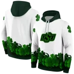 oklahoma state cowboys lucky motif white green hoodie best selling
