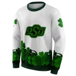oklahoma state cowboys lucky motif white green hoodie best selling