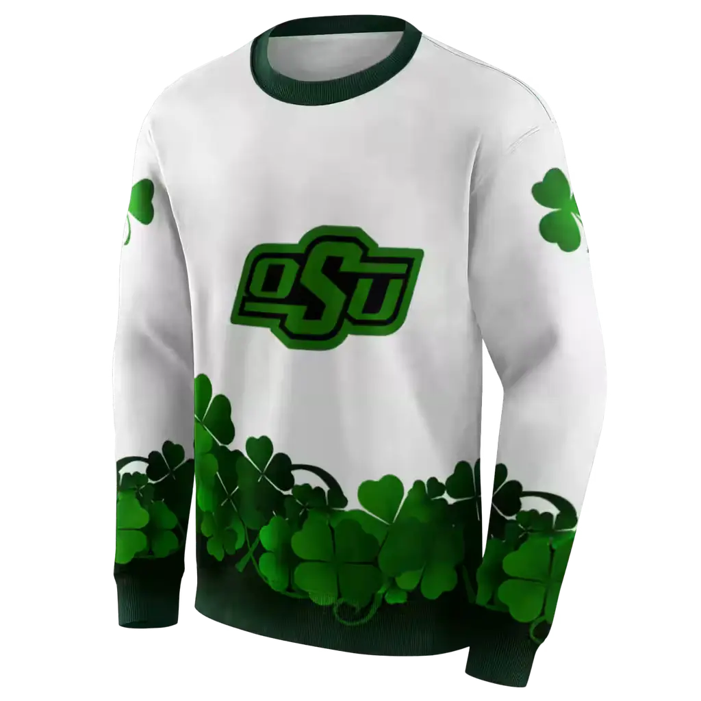 oklahoma state cowboys lucky motif white green hoodie new arrival oklahoma state cowboys lucky motif white green hoodie new arrival