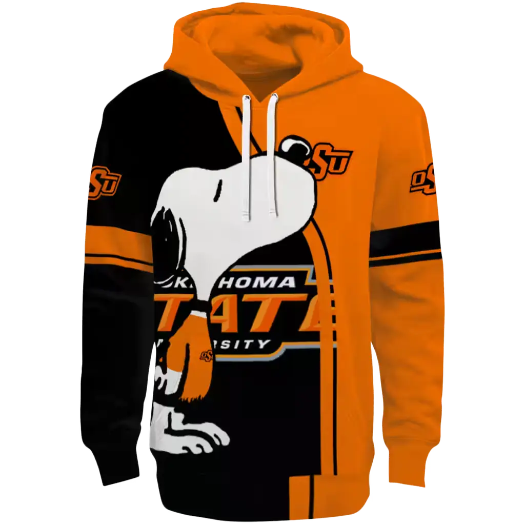 oklahoma state cowboys playful snoopy orange hoodie best selling oklahoma state cowboys playful snoopy orange hoodie best selling