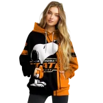oklahoma state cowboys playful snoopy orange hoodie best selling