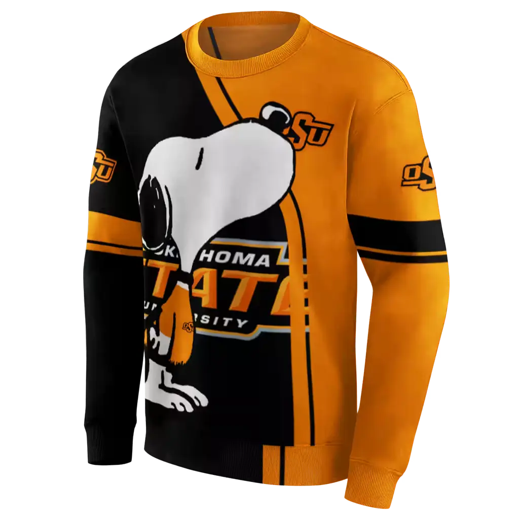 oklahoma state cowboys playful snoopy orange hoodie new arrival oklahoma state cowboys playful snoopy orange hoodie new arrival