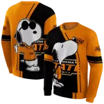 oklahoma state cowboys playful snoopy orange hoodie best selling
