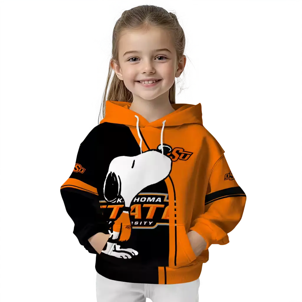 oklahoma state cowboys playful snoopy orange hoodie top rated oklahoma state cowboys playful snoopy orange hoodie top rated