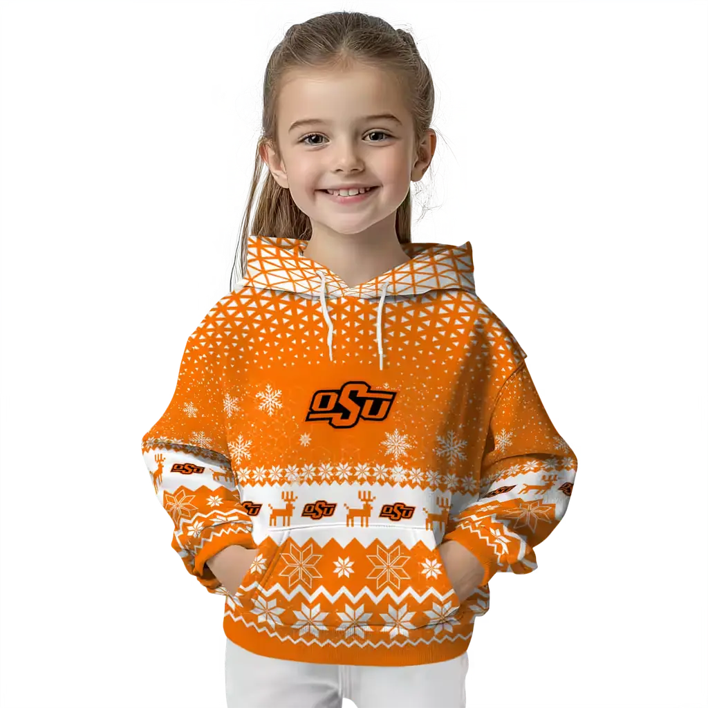 oklahoma state cowboys reindeer motif orange hoodie top rated oklahoma state cowboys reindeer motif orange hoodie top rated