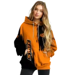 oklahoma state cowboys splatter effect orange hoodie best selling