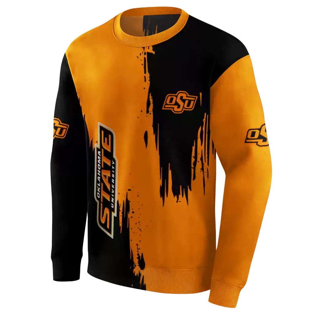 oklahoma state cowboys splatter effect orange hoodie new arrival oklahoma state cowboys splatter effect orange hoodie new arrival