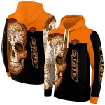 oklahoma state cowboys sugar skull orange black hoodie best selling