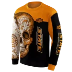 oklahoma state cowboys sugar skull orange black hoodie best selling