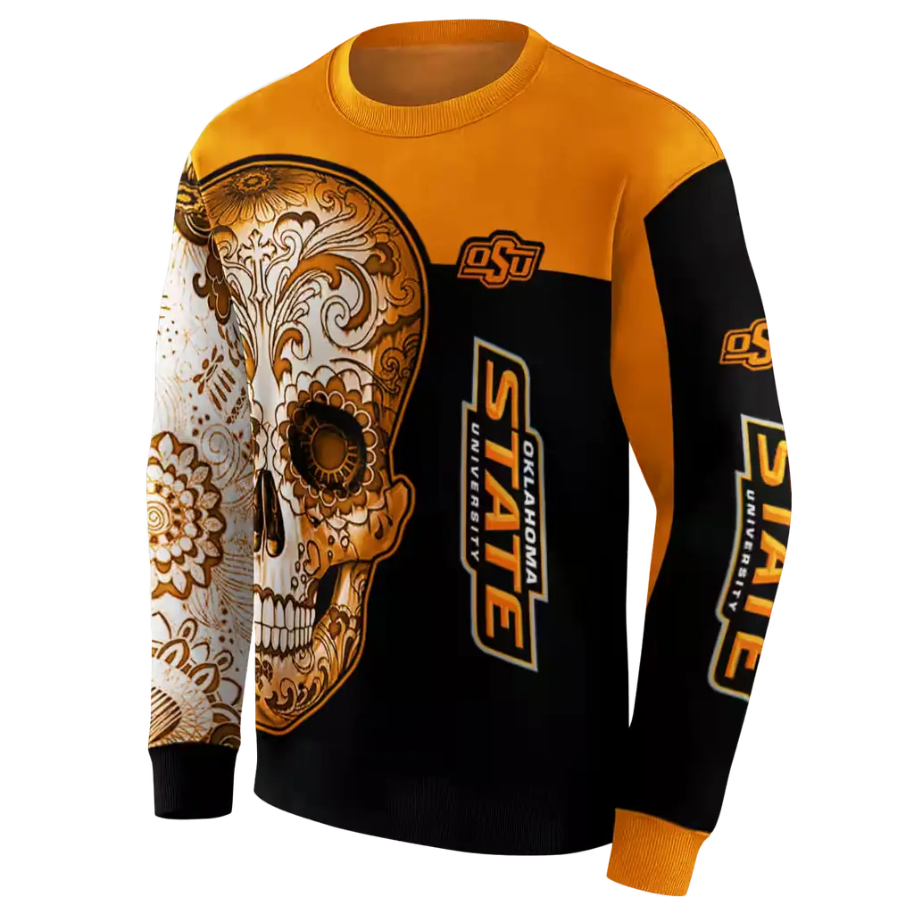oklahoma state cowboys sugar skull orange black hoodie new arrival oklahoma state cowboys sugar skull orange black hoodie new arrival