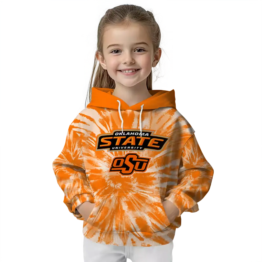 oklahoma state cowboys tie dye pattern orange hoodie top rated oklahoma state cowboys tie dye pattern orange hoodie top rated