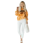 oklahoma state cowboys tie dye pattern orange hoodie best selling