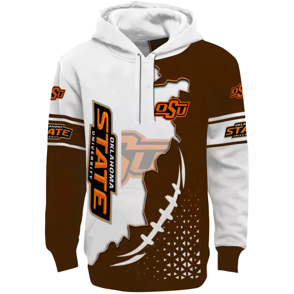 oklahoma state cowboys triangular pattern orange white hoodie best selling oklahoma state cowboys triangular pattern orange white hoodie best selling