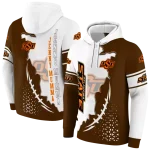 oklahoma state cowboys triangular pattern orange white hoodie best selling