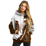 oklahoma state cowboys triangular pattern orange white hoodie best selling