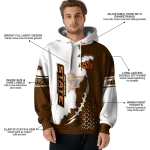 oklahoma state cowboys triangular pattern orange white hoodie best selling